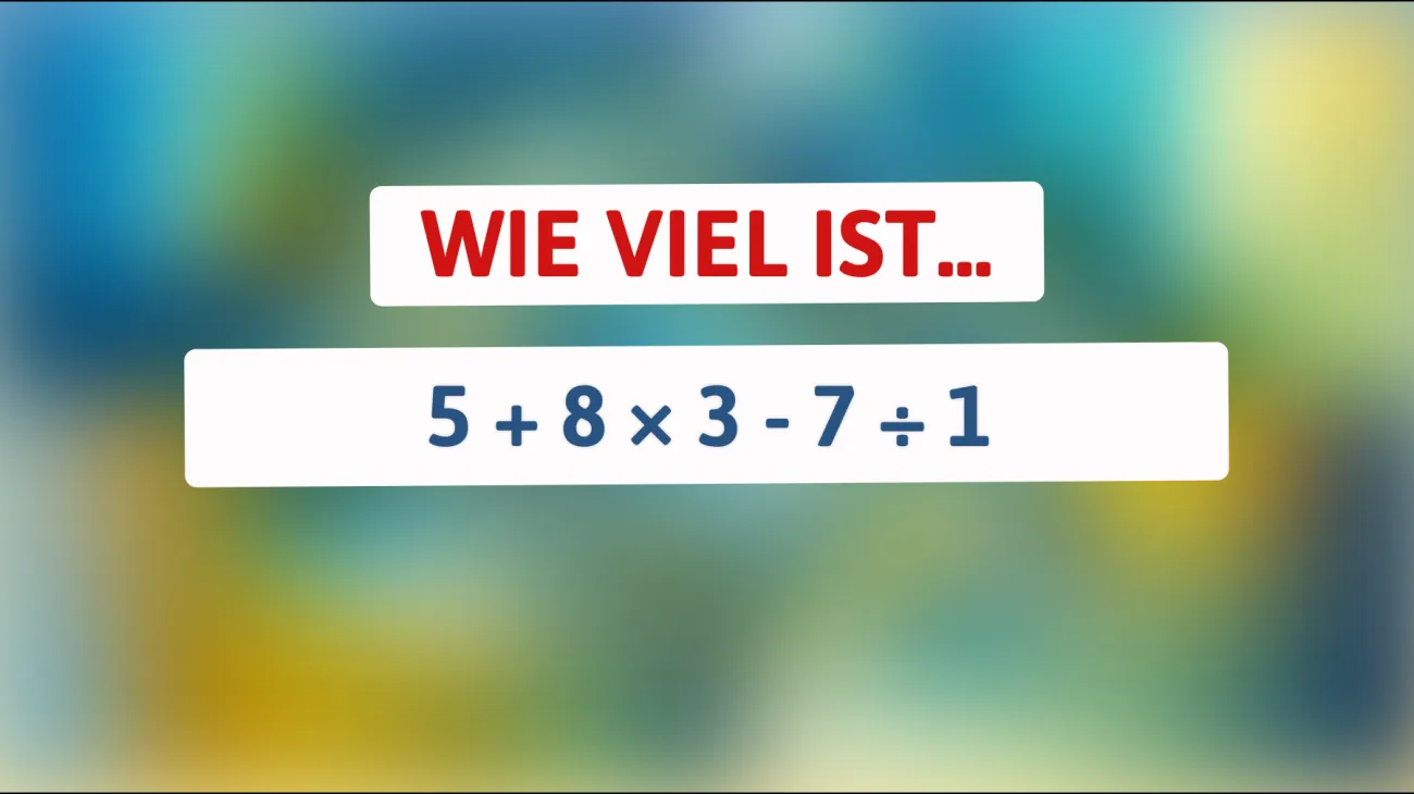Entscheide, ob du ein Zahlen-Genie bist: Nur 1 % kann dieses rätselhafte Mathematikproblem knacken!"