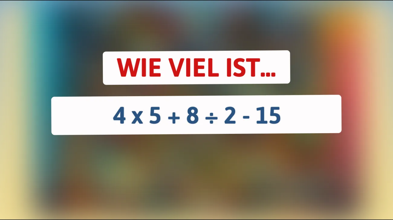 Nur 10% der Menschen können es lösen: Schaffst du es, das geniale Mathe-Rätsel zu knacken?"