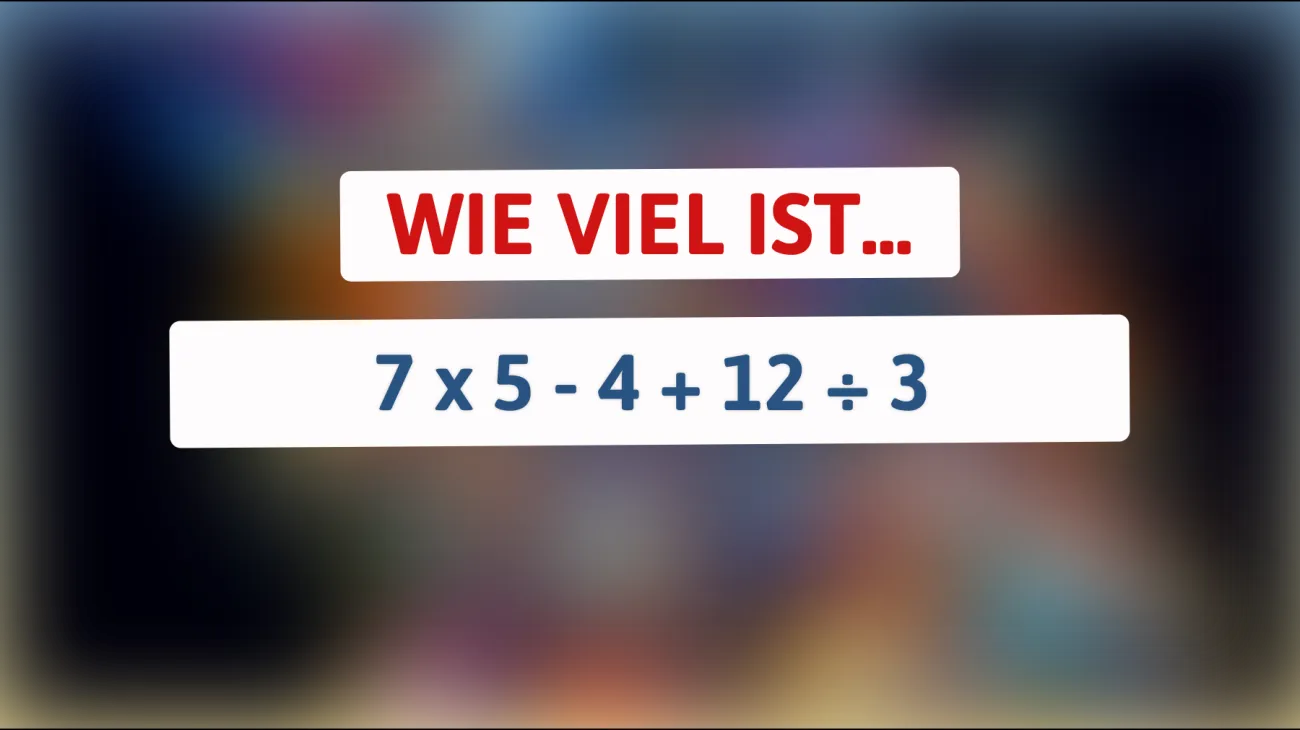 Nur für Genies: Kannst du das rätselhafte Mathematik-Puzzle blitzschnell lösen?"